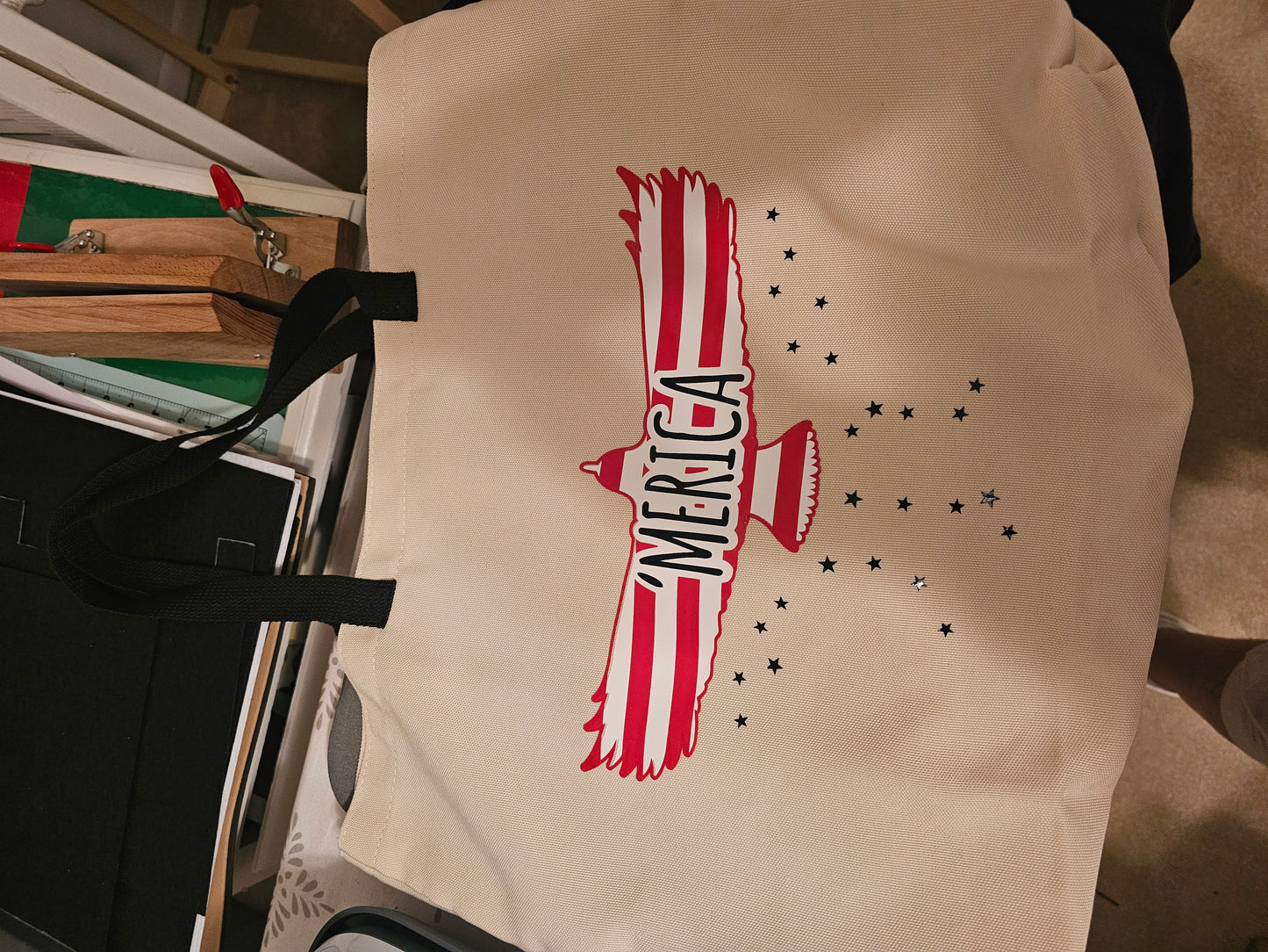 American Pride Canvas Tote Bags
