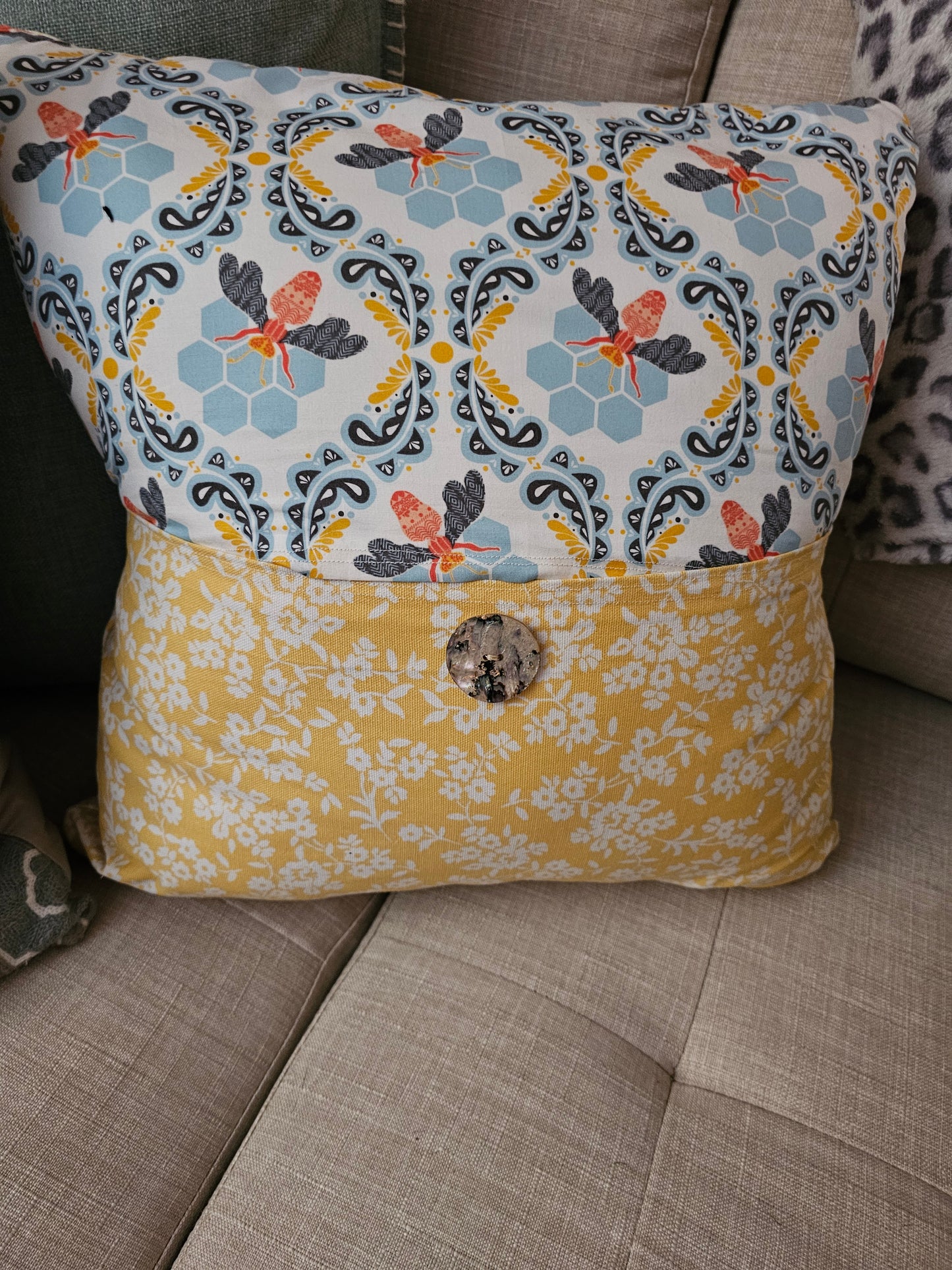 Custom Made Bee Pillow