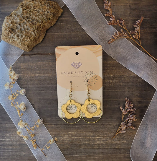 Gold Everest Little Spring Flowers Earrings