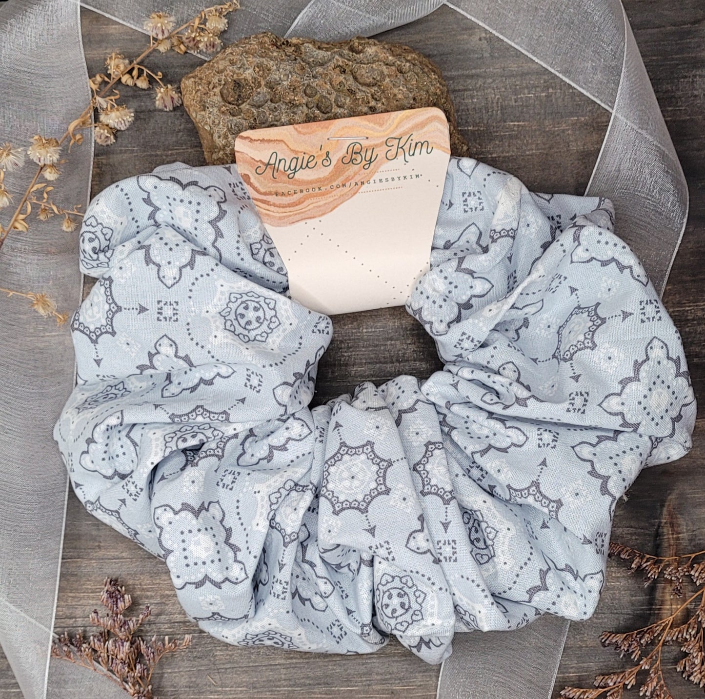 Extra Large Bandana Print Scrunchie