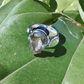 Women’s .925 Sterling Silver Citrine (golden topaz) statement ring Size 7