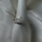 It’s Love Double Heart .925 Sterling Silver Hand Carved Ring Size 7