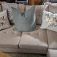 2 Pillow “Shine On” Set in White with Gold Vinyl