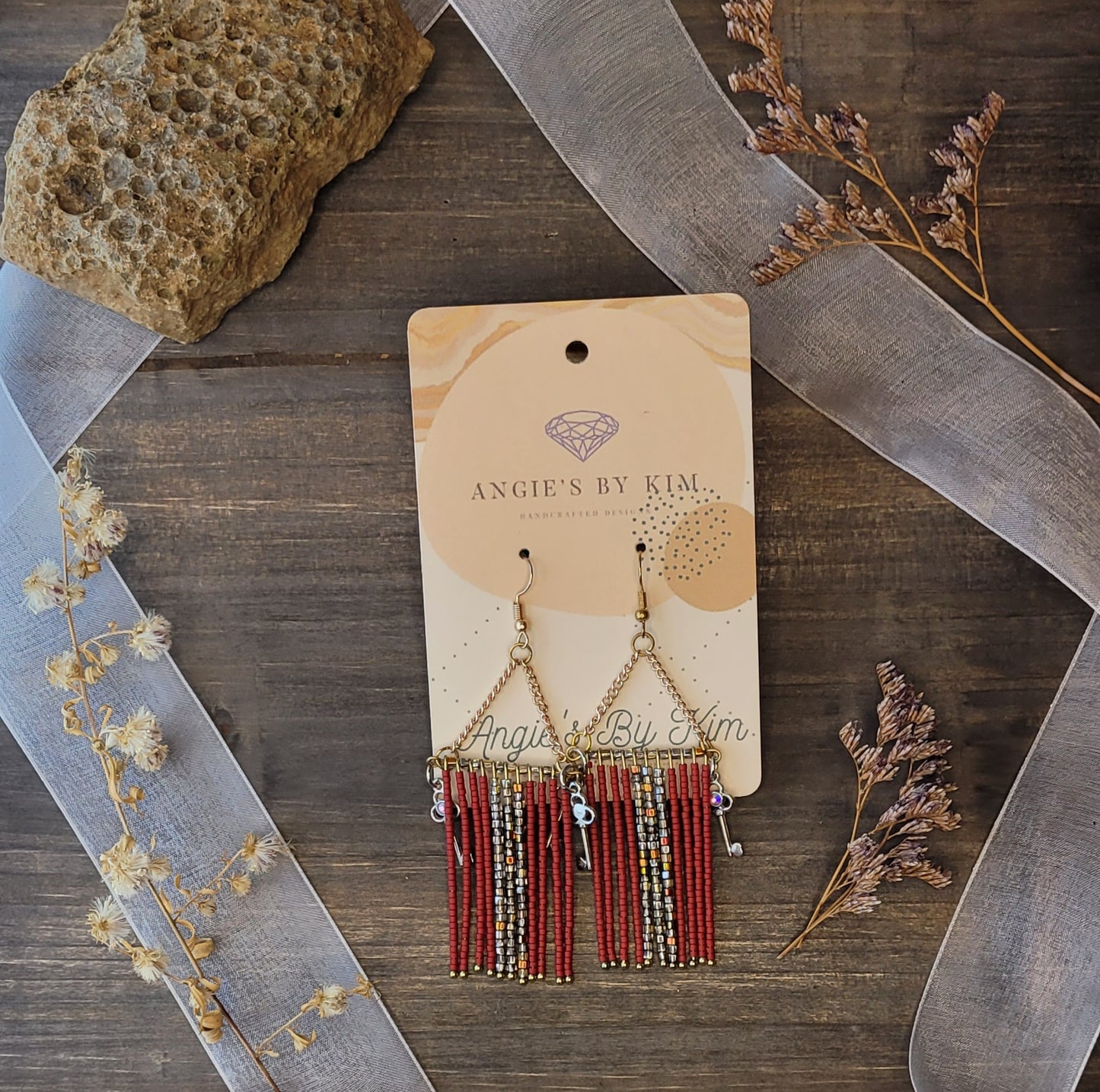 Clearance Seed Bead Dangle Earrings