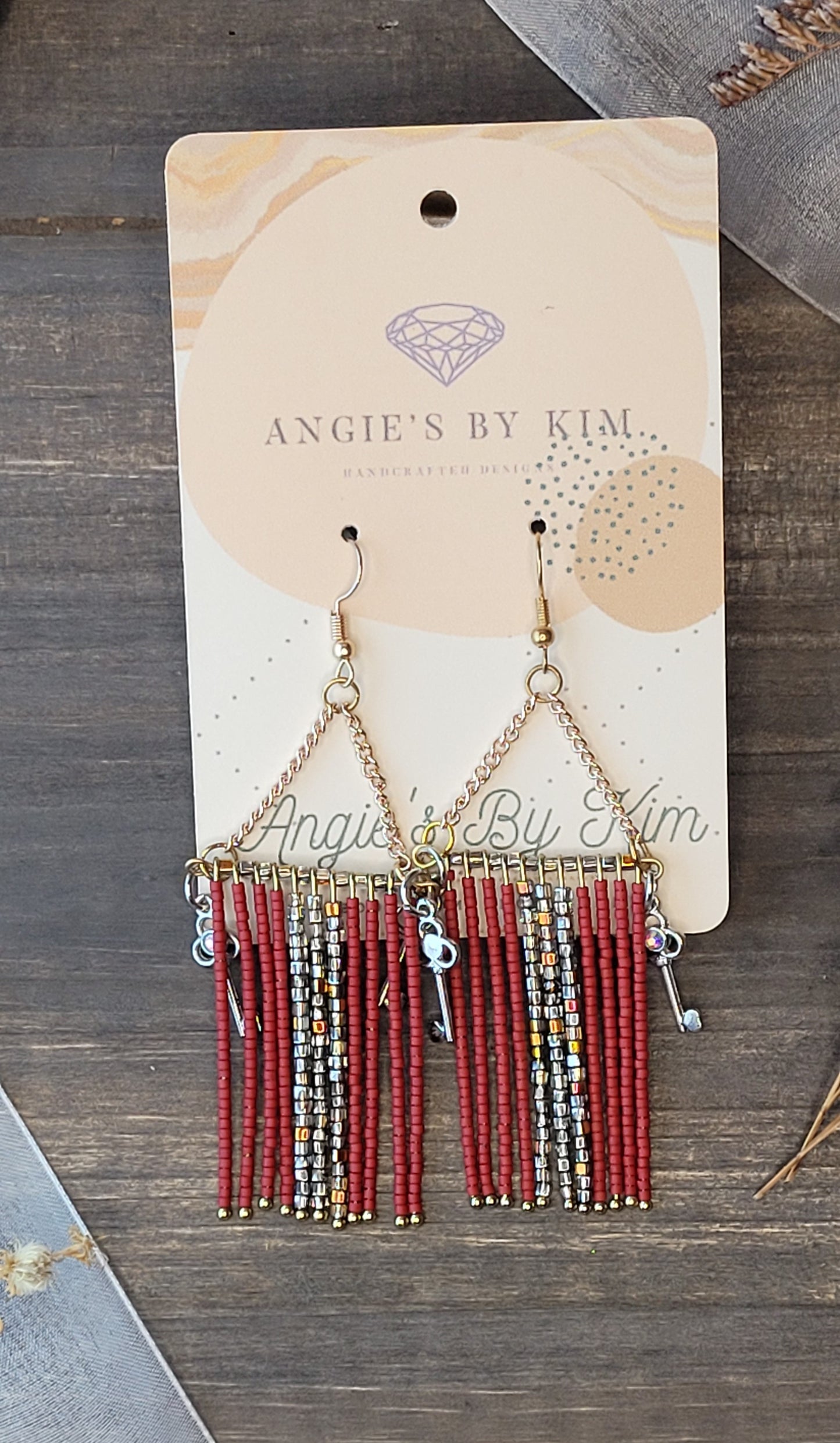 Clearance Seed Bead Dangle Earrings