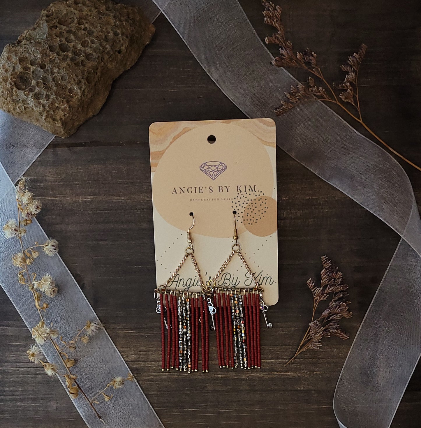 Clearance Seed Bead Dangle Earrings