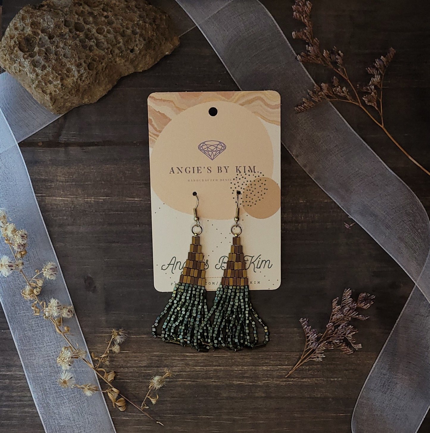 Clearance Seed Bead Dangle Earrings