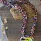 Fusion Glass Pendant and Hand Beaded Necklace