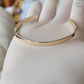 Handmade Gold Jewelers Brass Slender Cuff Bracelet