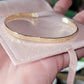 Handmade Gold Jewelers Brass Slender Cuff Bracelet
