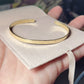 Handmade Gold Jewelers Brass Slender Cuff Bracelet